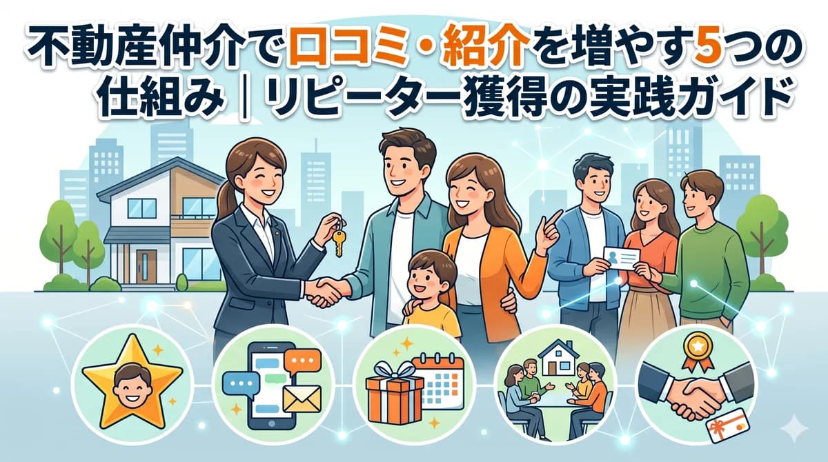 法人・投資家からリピート・紹介を増やす仕組み